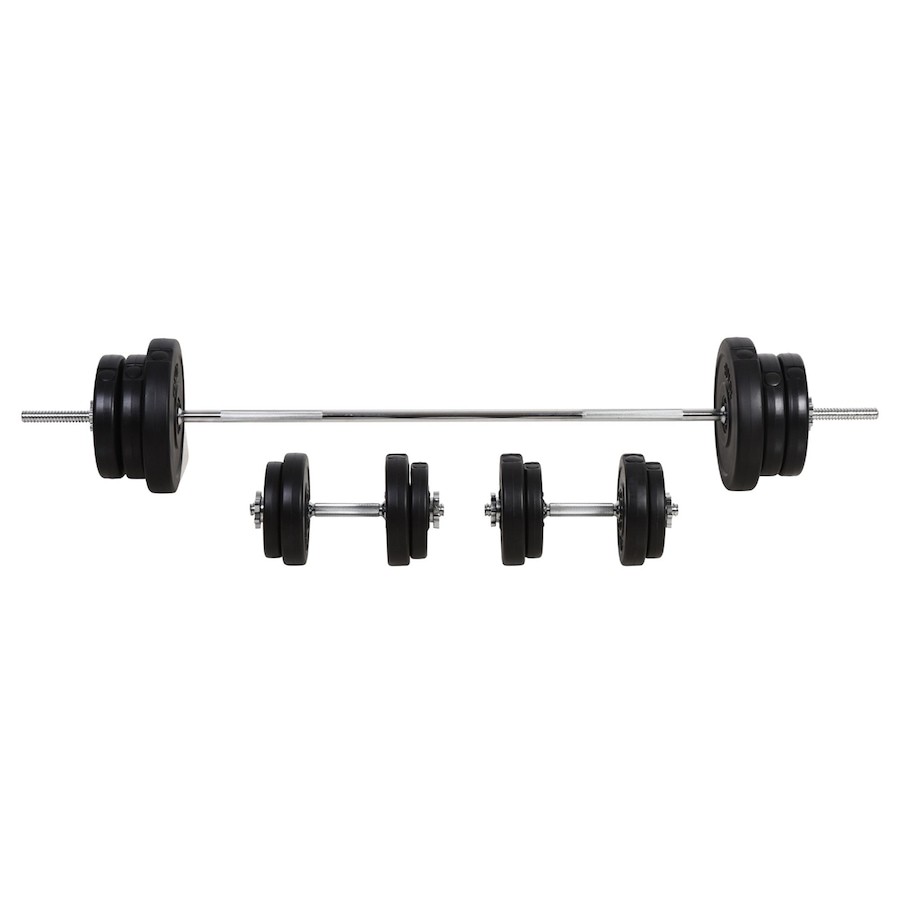 Image 997661.jpg, Product 997-661 / Price $229.99, Soozier 145lbs Dumbbell & Barbell Adjustable Set Plate Bar Clamp Rod Home Gym Sports Area Exercise from Soozier on TSC.ca's Health & Fitness department
