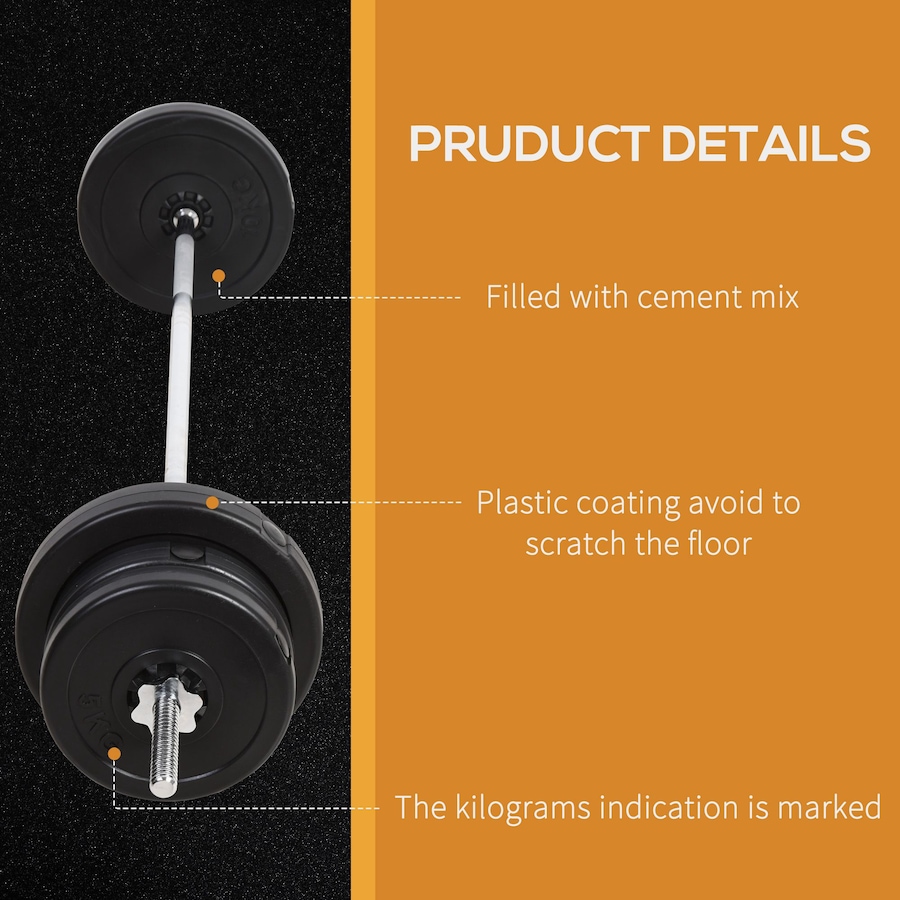 Image 997661_ALTMORE6.jpg, Product 997-661 / Price $229.99, Soozier 145lbs Dumbbell & Barbell Adjustable Set Plate Bar Clamp Rod Home Gym Sports Area Exercise from Soozier on TSC.ca's Health & Fitness department