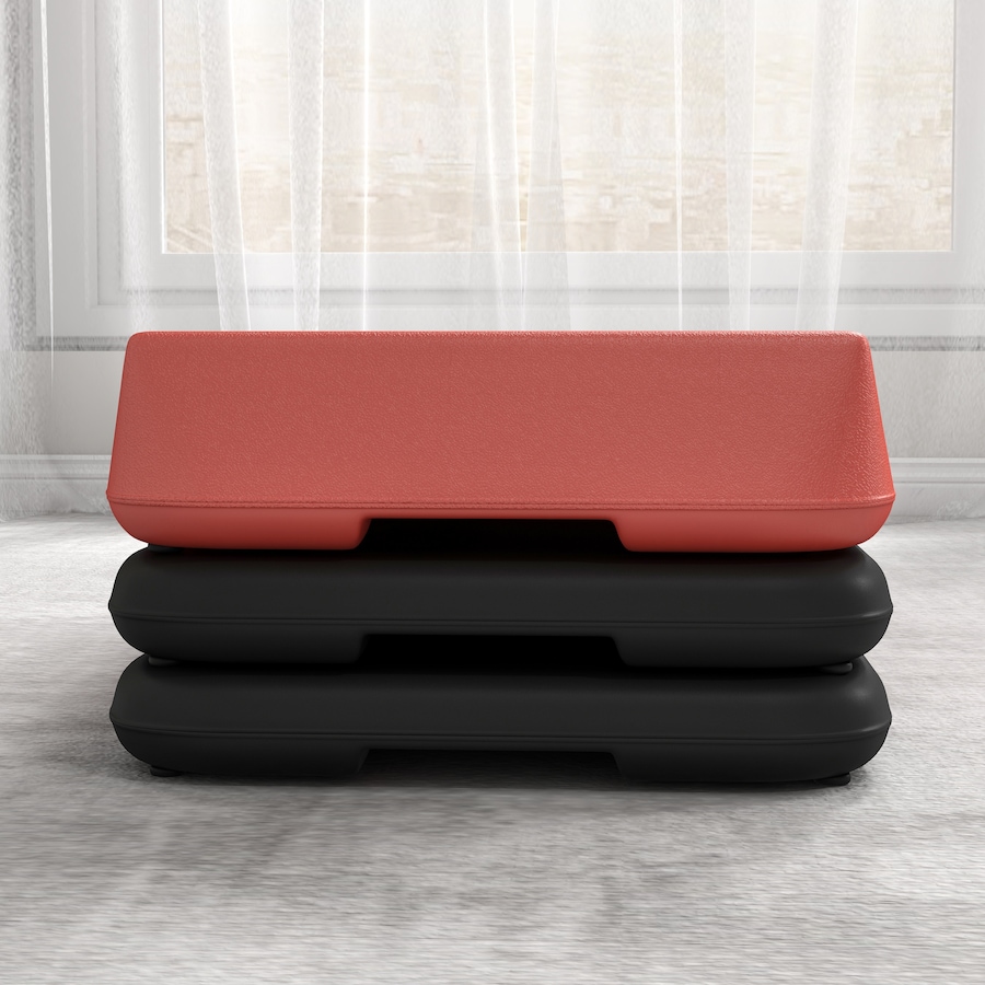 Image 997665_ALTMORE8.jpg, Product 997-665 / Price $59.99, Soozier Aerobic Exercise Step, 3-Level Height Adjustable Stepper, Red from Soozier on TSC.ca's Health & Fitness department