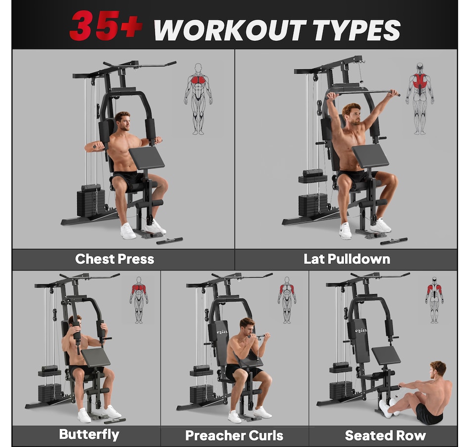 Image 997666_ALTMORE11.jpg, Product 997-666 / Price $429.99, Soozier Multifunction Home Gym Equipment from Soozier on TSC.ca's Health & Fitness department