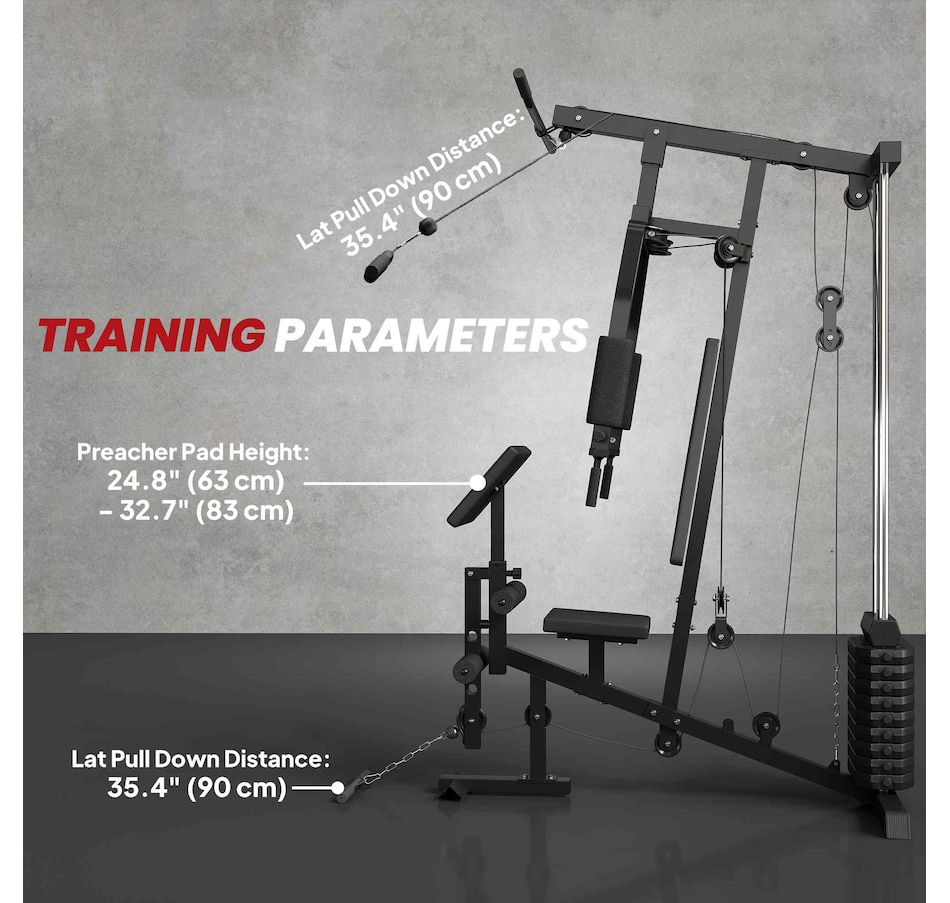 Image 997666_ALTMORE14.jpg, Product 997-666 / Price $429.99, Soozier Multifunction Home Gym Equipment from Soozier on TSC.ca's Health & Fitness department