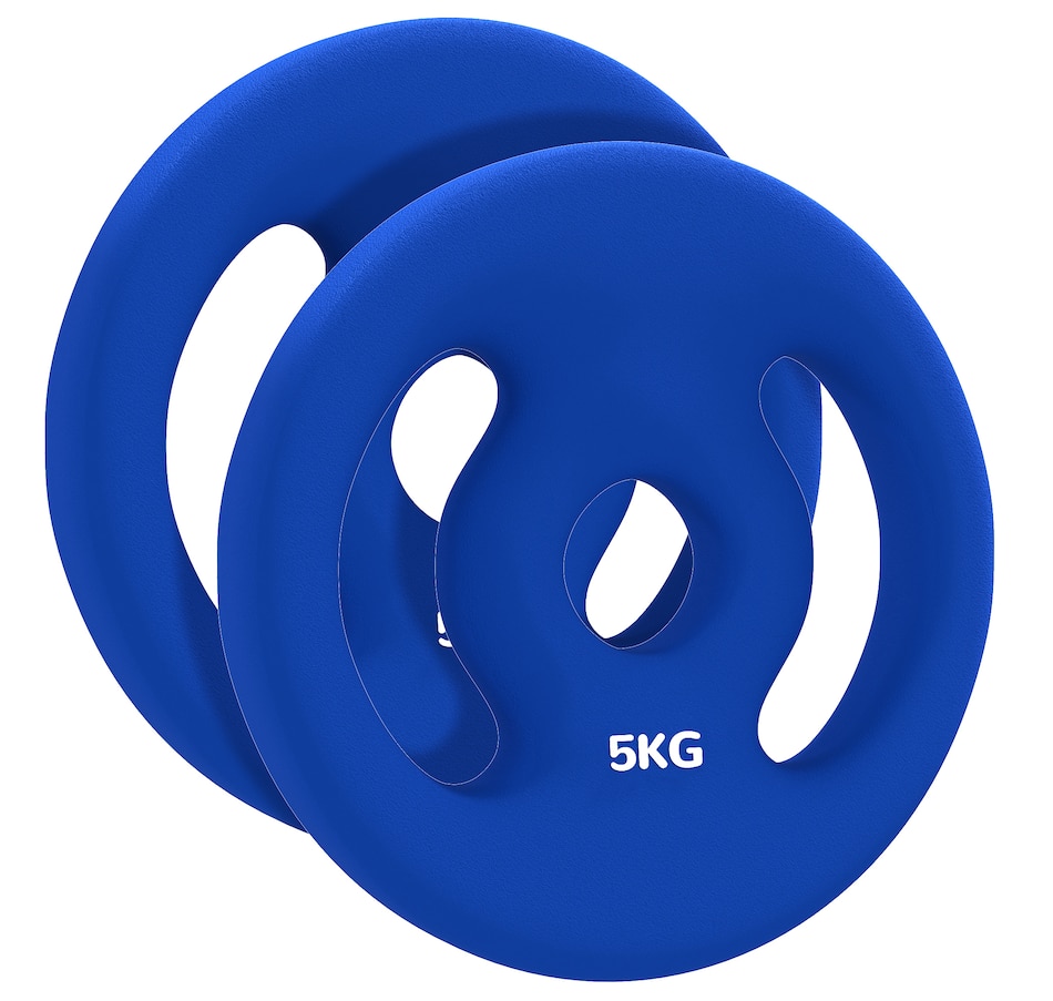 Image 997670.jpg, Product 997-670 / Price $32.99, Soozier Standard Weights Plates with Easy-Grip Handles, 2 x 11lbs from Soozier on TSC.ca's Health & Fitness department