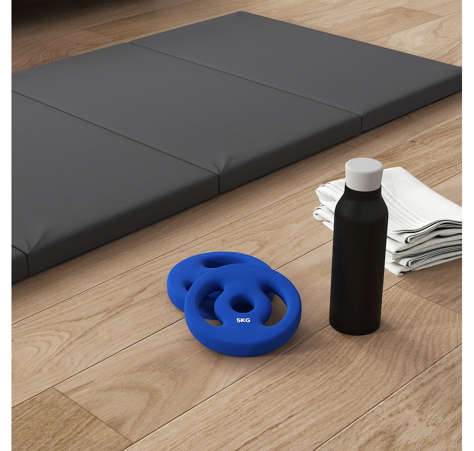 Image 997670_ALTMORE6.jpg, Product 997-670 / Price $32.99, Soozier Standard Weights Plates with Easy-Grip Handles, 2 x 11lbs from Soozier on TSC.ca's Health & Fitness department