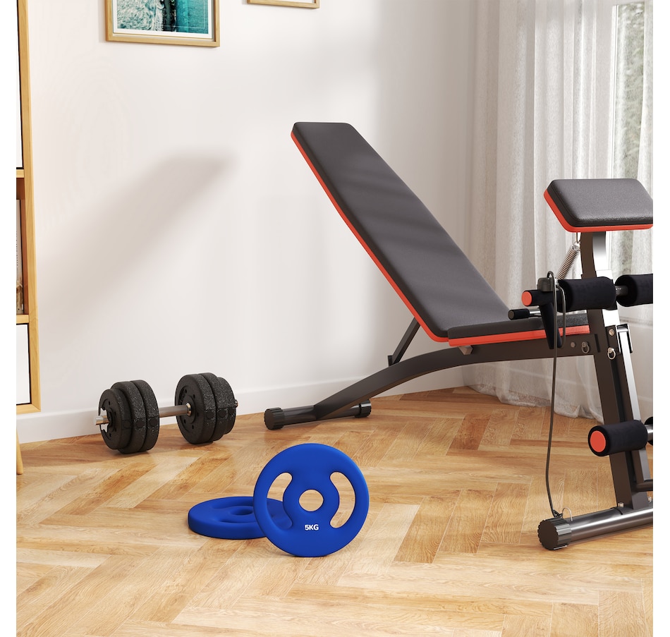 Image 997670_ALTMORE7.jpg, Product 997-670 / Price $32.99, Soozier Standard Weights Plates with Easy-Grip Handles, 2 x 11lbs from Soozier on TSC.ca's Health & Fitness department