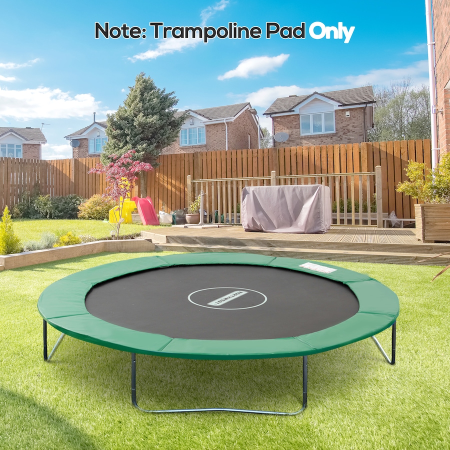 Image 997673_ALTMORE1.jpg, Product 997-673 / Price $40.99, Soozier ⌀8ft Trampoline Pad ⌀96" Spring Safety Replacement Gym Bounce Jump Cover EPE Foam Green from Soozier on TSC.ca's Health & Fitness department