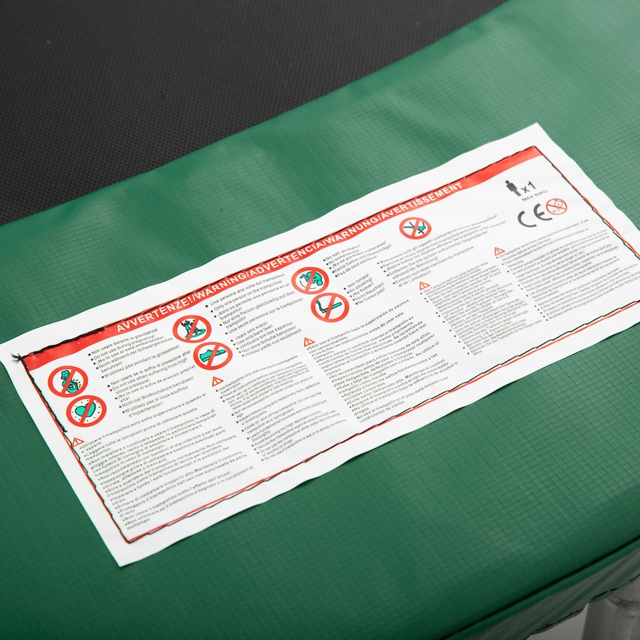 Image 997673_ALTMORE6.jpg, Product 997-673 / Price $40.99, Soozier ⌀8ft Trampoline Pad ⌀96" Spring Safety Replacement Gym Bounce Jump Cover EPE Foam Green from Soozier on TSC.ca's Health & Fitness department