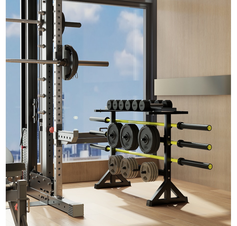 Image 997674_ALTMORE8.jpg, Product 997-674 / Price $109.99, Soozier Weight Rack for Plates, Dumbbells, Barbell Bars, 1100LBS Capacity from Soozier on TSC.ca's Health & Fitness department