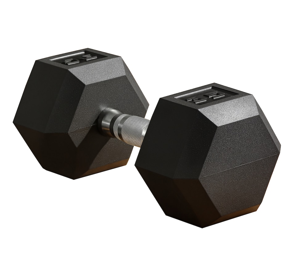 Image 997676.jpg, Product 997-676 / Price $60.99, Soozier 35lbs Rubber Hex Dumbbells Weight Dumbbell Hand Weight Barbell for Body Fitness Training for Home Office Gym from Soozier on TSC.ca's Health & Fitness department