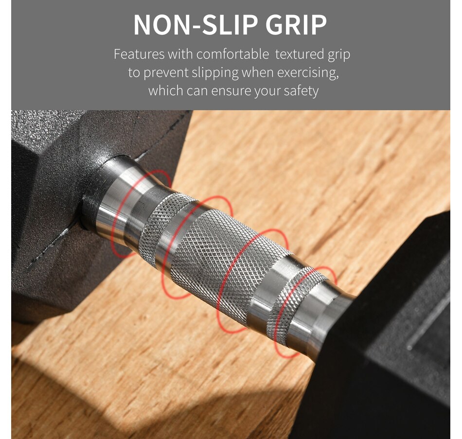 Image 997676_ALTMORE5.jpg, Product 997-676 / Price $60.99, Soozier 35lbs Rubber Hex Dumbbells Weight Dumbbell Hand Weight Barbell for Body Fitness Training for Home Office Gym from Soozier on TSC.ca's Health & Fitness department