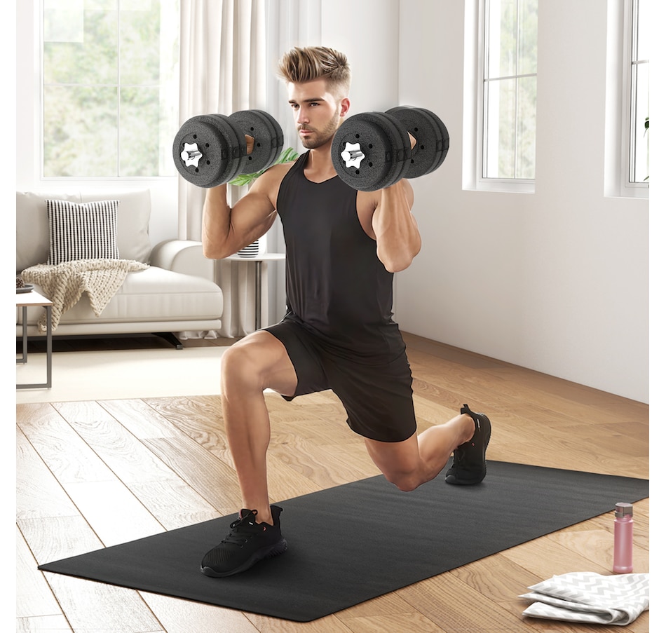 Image 997677_ALTMORE1.jpg, Product 997-677 / Price $94.99, Soozier 66 lbs Adjustable Dumbbells Weight Set for Body Fitness, Black from Soozier on TSC.ca's Health & Fitness department