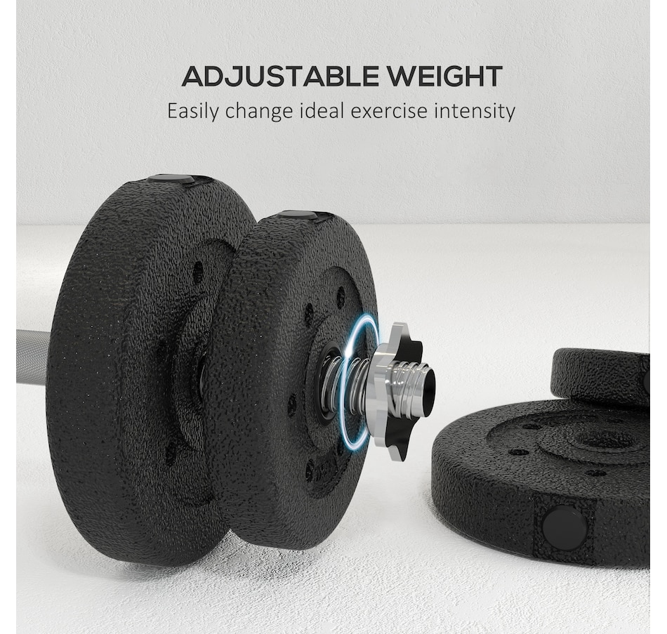 Image 997677_ALTMORE3.jpg, Product 997-677 / Price $94.99, Soozier 66 lbs Adjustable Dumbbells Weight Set for Body Fitness, Black from Soozier on TSC.ca's Health & Fitness department