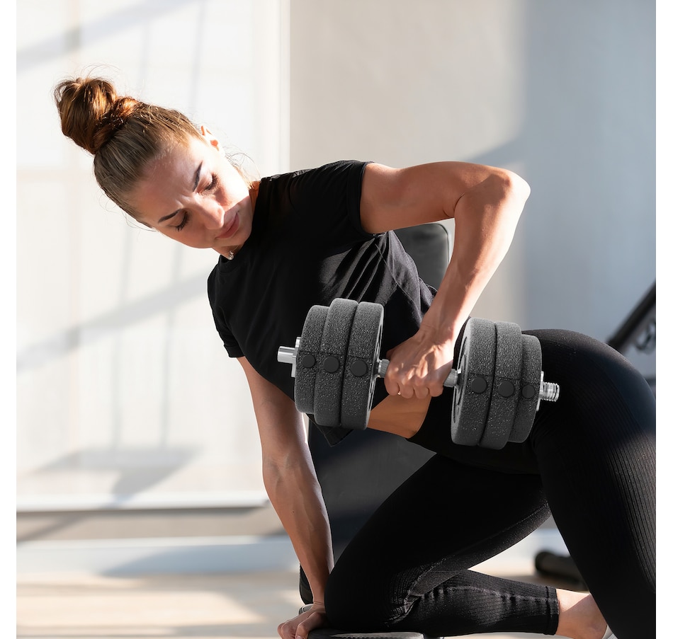 Image 997677_ALTMORE6.jpg, Product 997-677 / Price $94.99, Soozier 66 lbs Adjustable Dumbbells Weight Set for Body Fitness, Black from Soozier on TSC.ca's Health & Fitness department