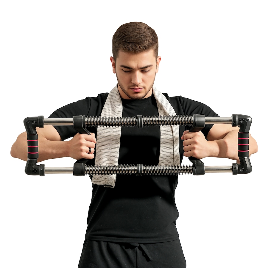 Image 997681.jpg, Product 997-681 / Price $17.99, Soozier Chest Expander with 22-110 lbs Adjustable Resistance for Men Women from Soozier on TSC.ca's Health & Fitness department