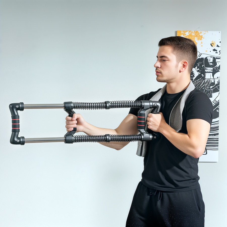 Image 997681_ALTMORE7.jpg, Product 997-681 / Price $17.99, Soozier Chest Expander with 22-110 lbs Adjustable Resistance for Men Women from Soozier on TSC.ca's Health & Fitness department