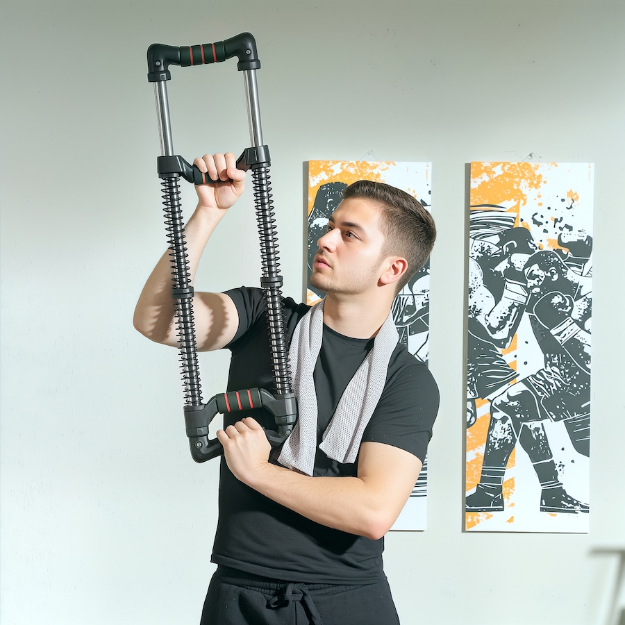 Image 997681_ALTMORE8.jpg, Product 997-681 / Price $17.99, Soozier Chest Expander with 22-110 lbs Adjustable Resistance for Men Women from Soozier on TSC.ca's Health & Fitness department