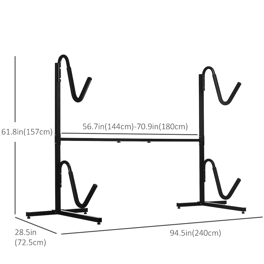 Image 997687_ALTMORE2.jpg, Product 997-687 / Price $152.99, Soozier Freestanding Kayak Storage Rack for 2 SUP, Canoe, or Paddleboard from Soozier on TSC.ca's Health & Fitness department