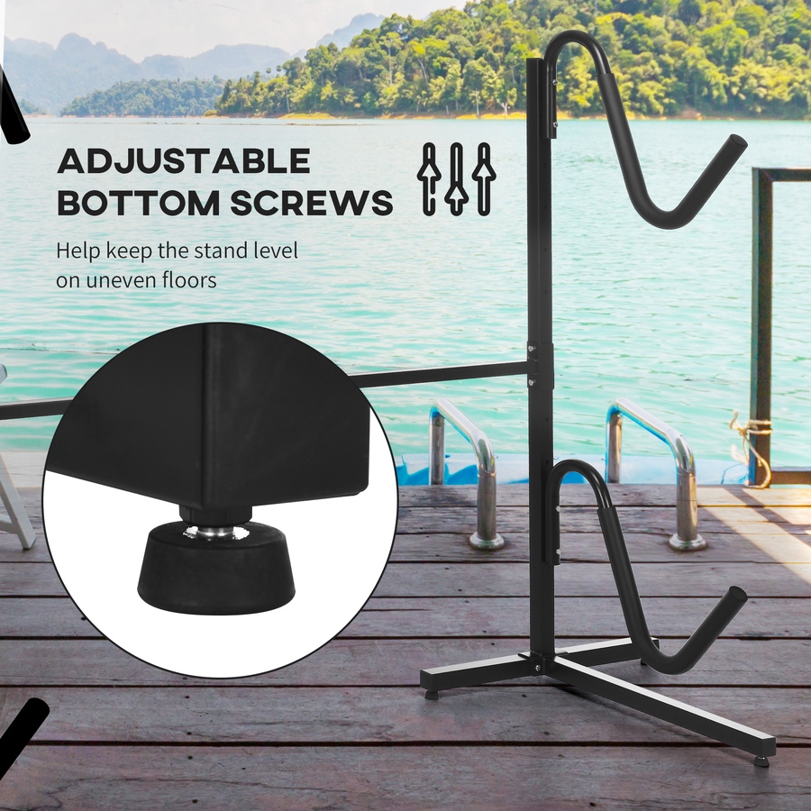 Image 997687_ALTMORE6.jpg, Product 997-687 / Price $152.99, Soozier Freestanding Kayak Storage Rack for 2 SUP, Canoe, or Paddleboard from Soozier on TSC.ca's Health & Fitness department