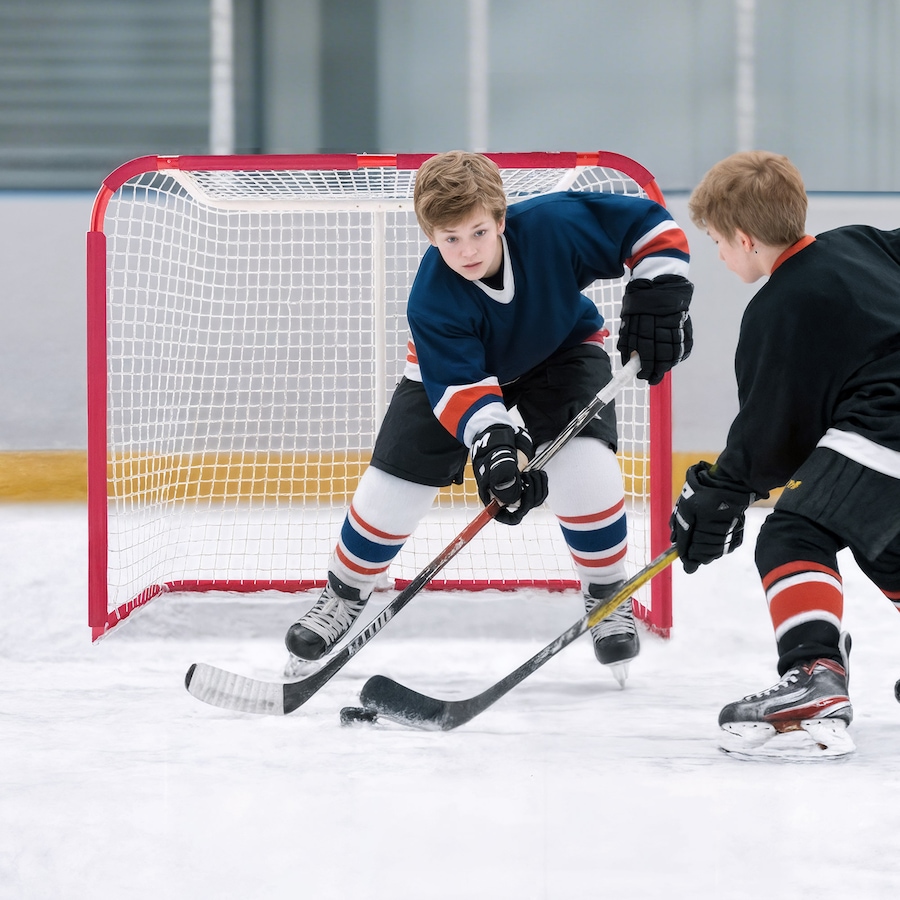Image 997693_ALTMORE11.jpg, Product 997-693 / Price $114.99, Soozier Portable Hockey Net, Easy Setup Hockey Goal w/Steel Frame, PE Mesh from Soozier on TSC.ca's Health & Fitness department