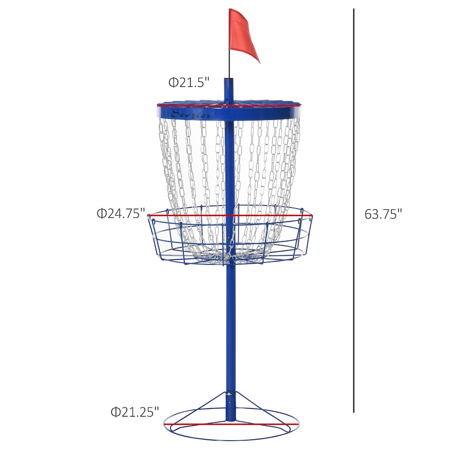 Image 997694_ALTMORE2.jpg, Product 997-694 / Price $103.99, Soozier 24-Chain Portable Practice Basket for Disc Golf Target from Soozier on TSC.ca's Health & Fitness department