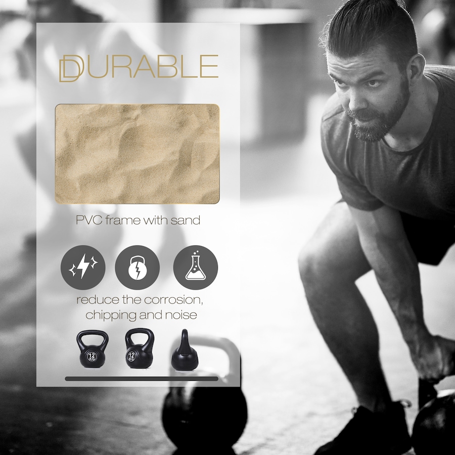 Image 997709_ALTMORE4.jpg, Product 997-709 / Price $39.99, Soozier 26lb Fitness Kettlebell, Plastic Exercise Weight with Sand from Soozier on TSC.ca's Health & Fitness department