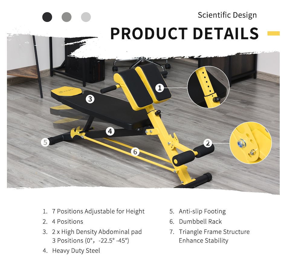 Image 997714_ALTMORE4.jpg, Product 997-714 / Price $109.99, Soozier Adjustable Weight Bench Roman Chair Exercise from Soozier on TSC.ca's Health & Fitness department