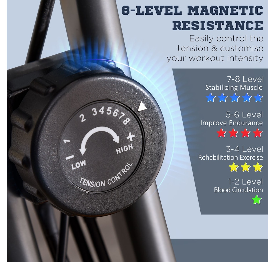 Image 997720_ALTMORE5.jpg, Product 997-720 / Price $153.99, Soozier 3 in 1 Folding Exercise Bike w/ 8-Level Magnetic Resistance, Yellow from Soozier on TSC.ca's Health & Fitness department