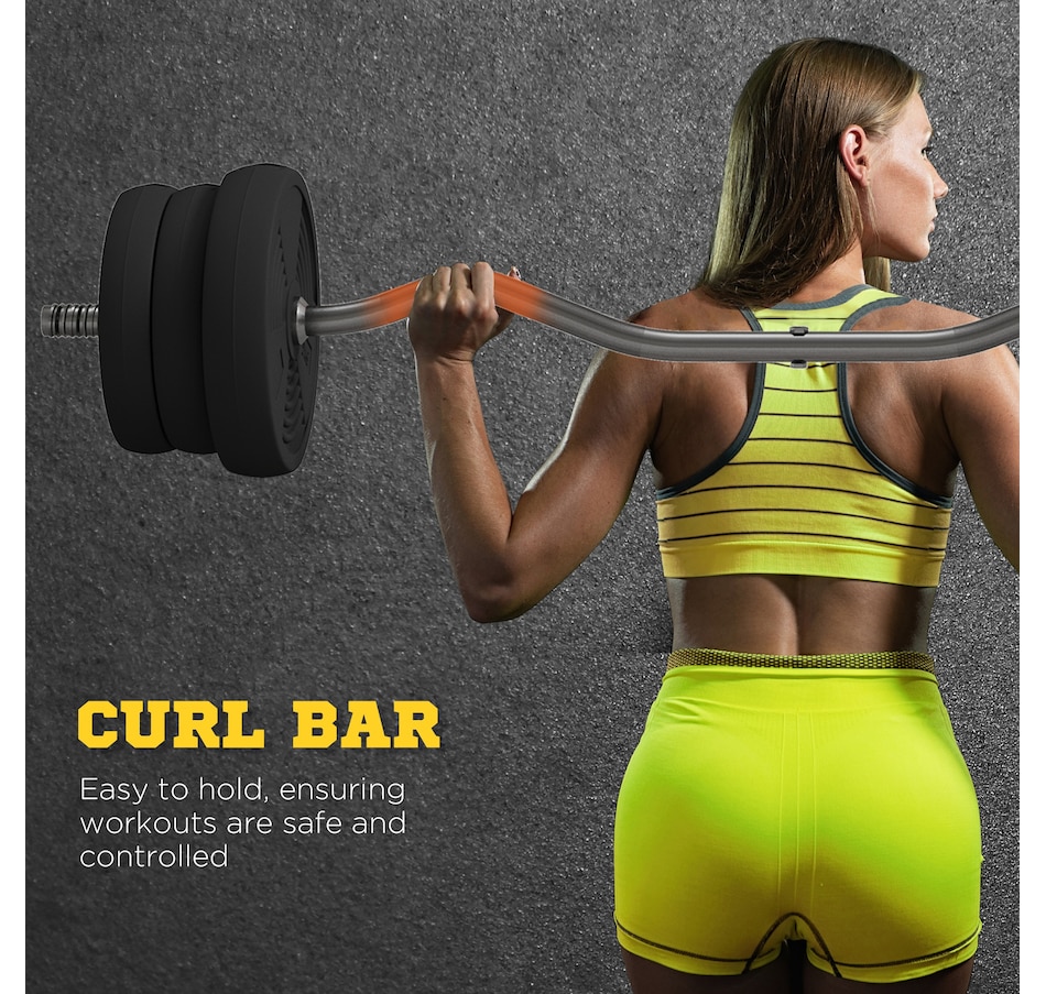 Image 997723_ALTMORE3.jpg, Product 997-723 / Price $109.99, Soozier 50LBS Barbell Weight Set from Soozier on TSC.ca's Health & Fitness department