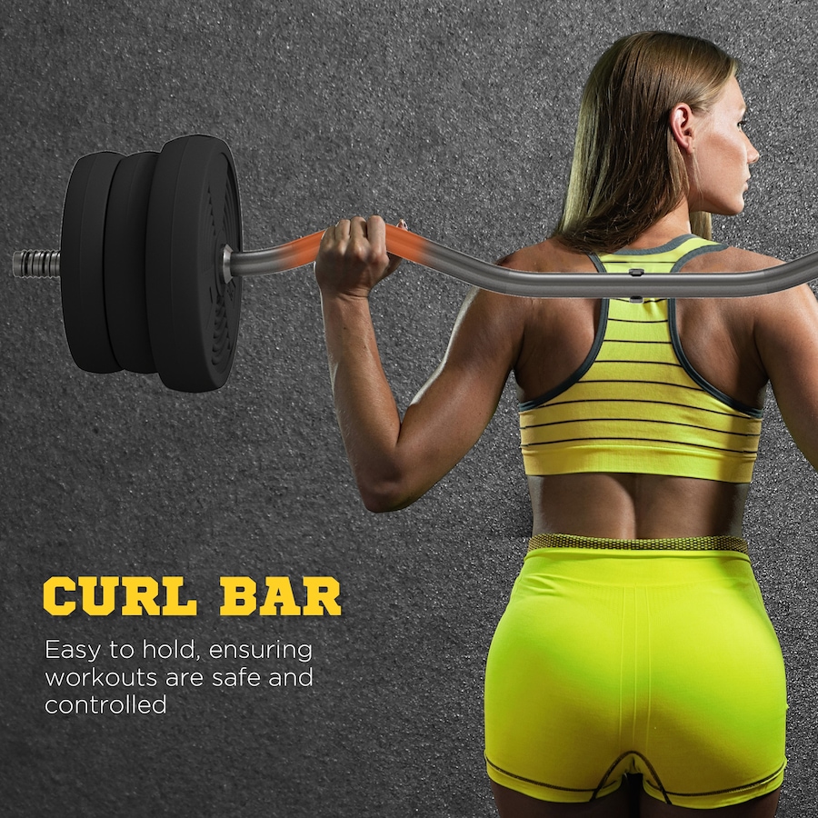 Image 997723_ALTMORE3.jpg, Product 997-723 / Price $96.99, Soozier 50LBS Barbell Weight Set from Soozier on TSC.ca's Health & Fitness department