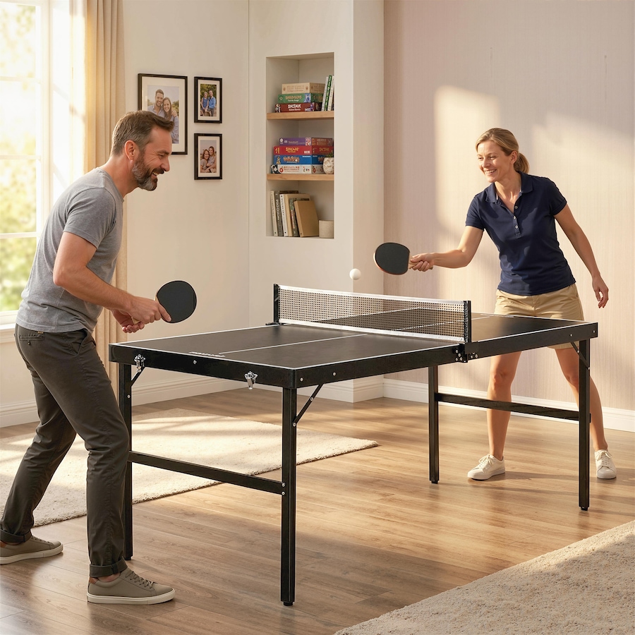 Image 997724_ALTMORE11.jpg, Product 997-724 / Price $159.13, Soozier Mini Table Tennis Table, Aluminium Folding Ping Pong Table from Soozier on TSC.ca's Health & Fitness department