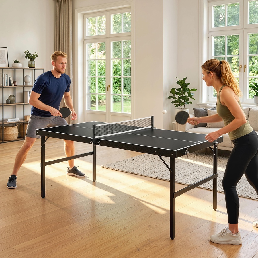Image 997724_ALTMORE9.jpg, Product 997-724 / Price $159.13, Soozier Mini Table Tennis Table, Aluminium Folding Ping Pong Table from Soozier on TSC.ca's Health & Fitness department