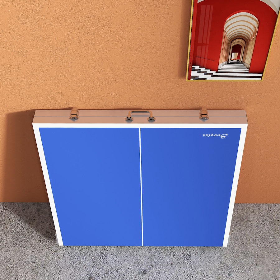 Image 997726_ALTMORE7.jpg, Product 997-726 / Price $139.99, Soozier Ping Pong Table Set with Net Paddles Balls for Outdoor Indoor Blue from Soozier on TSC.ca's Health & Fitness department