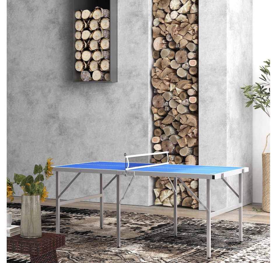 Image 997726_ALTMORE9.jpg, Product 997-726 / Price $159.99, Soozier Ping Pong Table Set with Net Paddles Balls for Outdoor Indoor Blue from Soozier on TSC.ca's Health & Fitness department