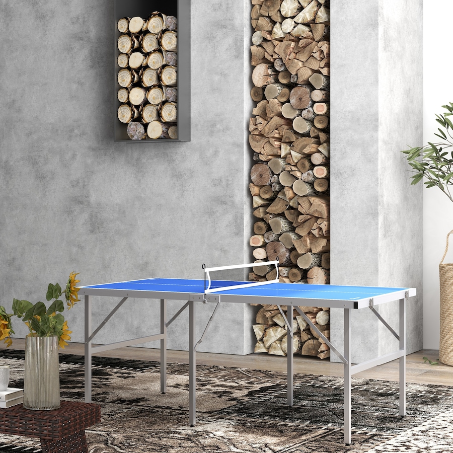 Image 997726_ALTMORE9.jpg, Product 997-726 / Price $139.99, Soozier Ping Pong Table Set with Net Paddles Balls for Outdoor Indoor Blue from Soozier on TSC.ca's Health & Fitness department