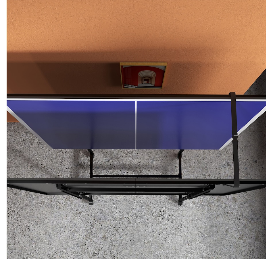 Image 997727_ALTMORE8.jpg, Product 997-727 / Price $349.99, Soozier Full Size Ping Pong Table, Folding Table Tennis Table Set, Blue from Soozier on TSC.ca's Health & Fitness department