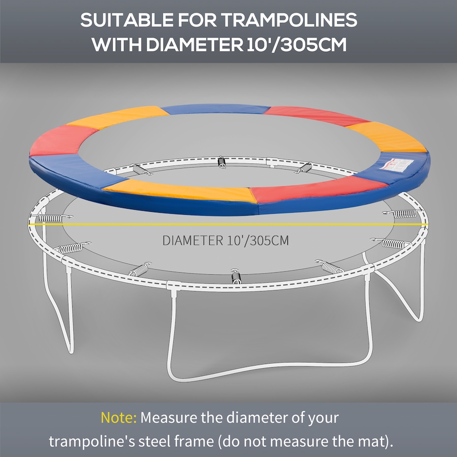 Image 997731_ALTMORE12.jpg, Product 997-731 / Price $59.99, HOMCOM Φ10ft Trampoline Pad Spring Safety Replacement Gym Jump Cover EPE Foam from HOMCOM on TSC.ca's Health & Fitness department