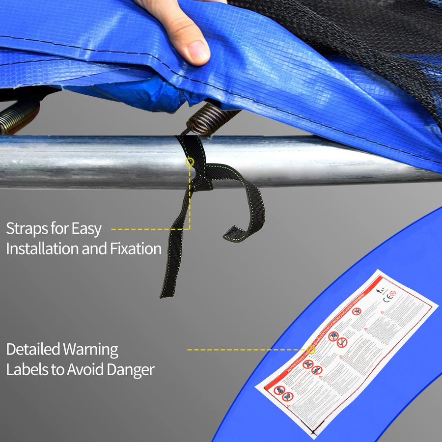 Image 997731_ALTMORE13.jpg, Product 997-731 / Price $59.99, HOMCOM Φ10ft Trampoline Pad Spring Safety Replacement Gym Jump Cover EPE Foam from HOMCOM on TSC.ca's Health & Fitness department