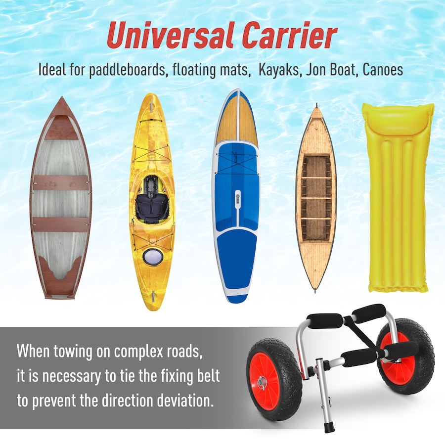 Image 997733_ALTMORE3.jpg, Product 997-733 / Price $64.99, Soozier Kayak Cart Canoe Dolly for Carrying Paddleboard from Soozier on TSC.ca's Health & Fitness department