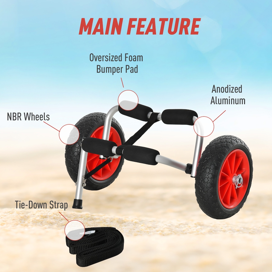 Image 997733_ALTMORE5.jpg, Product 997-733 / Price $64.99, Soozier Kayak Cart Canoe Dolly for Carrying Paddleboard from Soozier on TSC.ca's Health & Fitness department