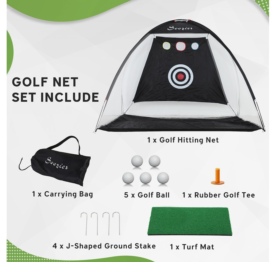 Image 997734_ALTMORE3.jpg, Product 997-734 / Price $76.99, Soozier 10 x 6ft Golf Net for Backyard Driving from Soozier on TSC.ca's Health & Fitness department