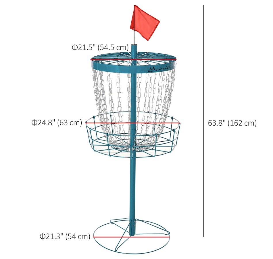 Image 997735_ALTMORE2.jpg, Product 997-735 / Price $109.99, Soozier 24-Chain Practice Basket for Disc Golf Target Stand Navy Blue from Soozier on TSC.ca's Health & Fitness department
