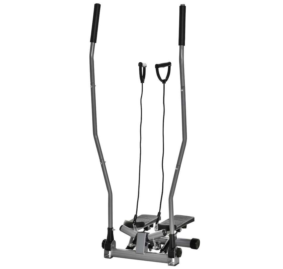 Image 997736.jpg, Product 997-736 / Price $129.99, Soozier Twist Stair Stepper Machine with Rocking Handlebars, Silver from Soozier on TSC.ca's Health & Fitness department