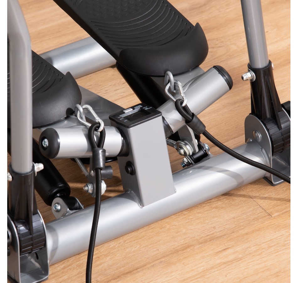 Image 997736_ALTMORE6.jpg, Product 997-736 / Price $129.99, Soozier Twist Stair Stepper Machine with Rocking Handlebars, Silver from Soozier on TSC.ca's Health & Fitness department