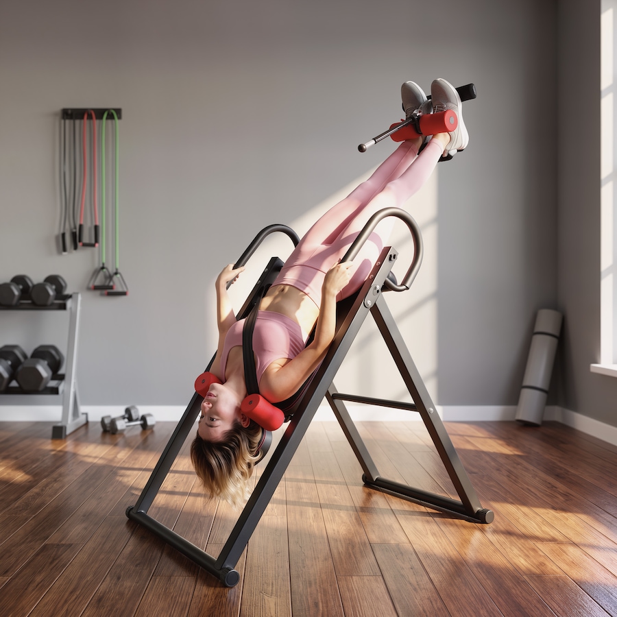 Image 997737_ALTMORE10.jpg, Product 997-737 / Price $169.99, Soozier Folding Inversion Table with Safety Belt, 20°/40°/60° Adjustable from Soozier on TSC.ca's Health & Fitness department