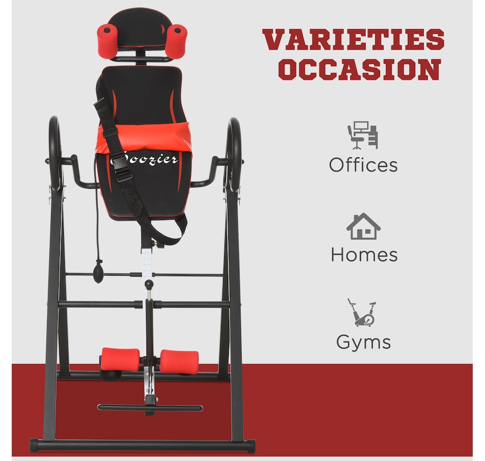 Image 997737_ALTMORE5.jpg, Product 997-737 / Price $189.99, Soozier Folding Inversion Table with Safety Belt, 20°/40°/60° Adjustable from Soozier on TSC.ca's Health & Fitness department