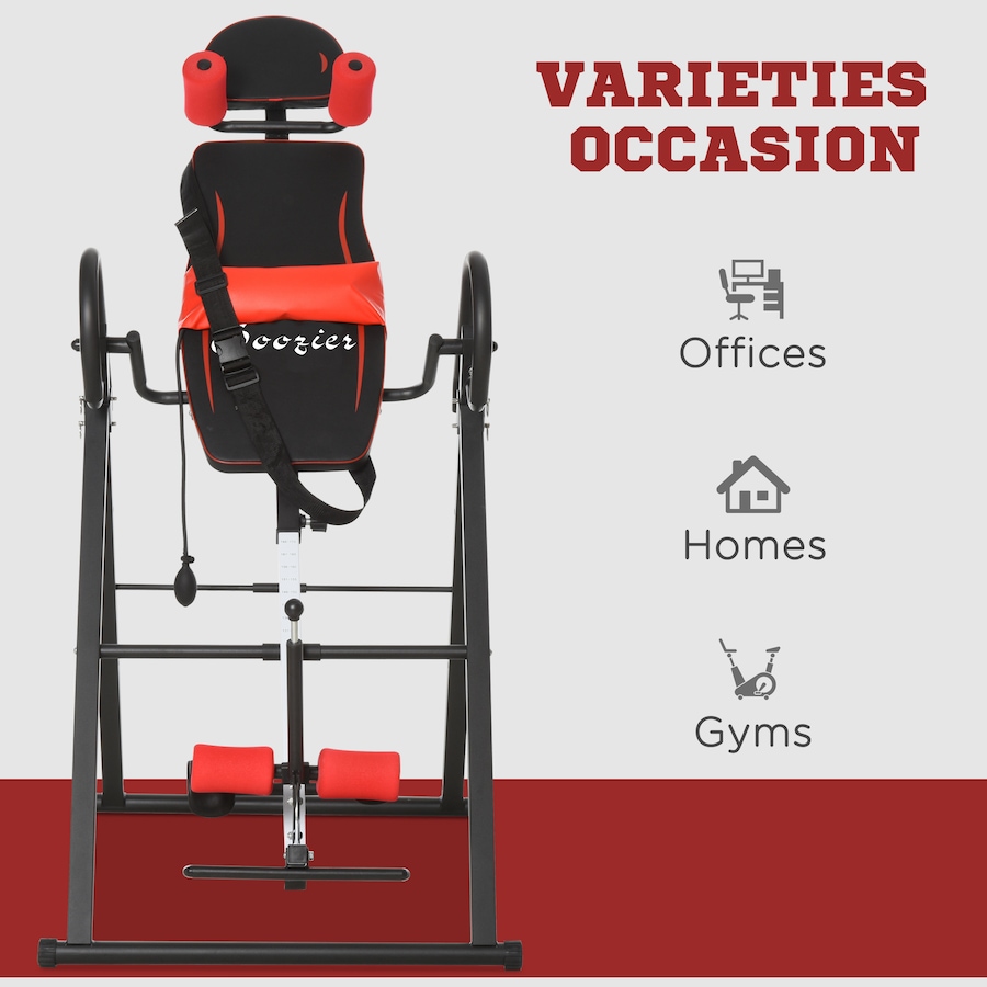 Image 997737_ALTMORE5.jpg, Product 997-737 / Price $159.99, Soozier Folding Inversion Table with Safety Belt, 20°/40°/60° Adjustable from Soozier on TSC.ca's Health & Fitness department