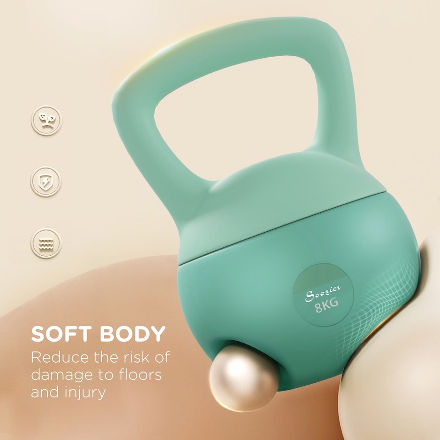 Image 997738_ALTMORE3.jpg, Product 997-738 / Price $39.99, Soozier 18 lb Kettlebell, Weight Strength Training Kettlebell, Green from Soozier on TSC.ca's Health & Fitness department