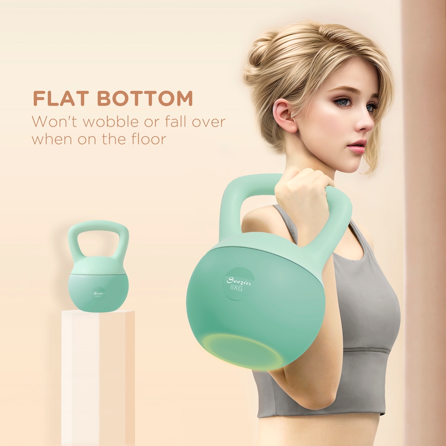 Image 997738_ALTMORE5.jpg, Product 997-738 / Price $39.99, Soozier 18 lb Kettlebell, Weight Strength Training Kettlebell, Green from Soozier on TSC.ca's Health & Fitness department