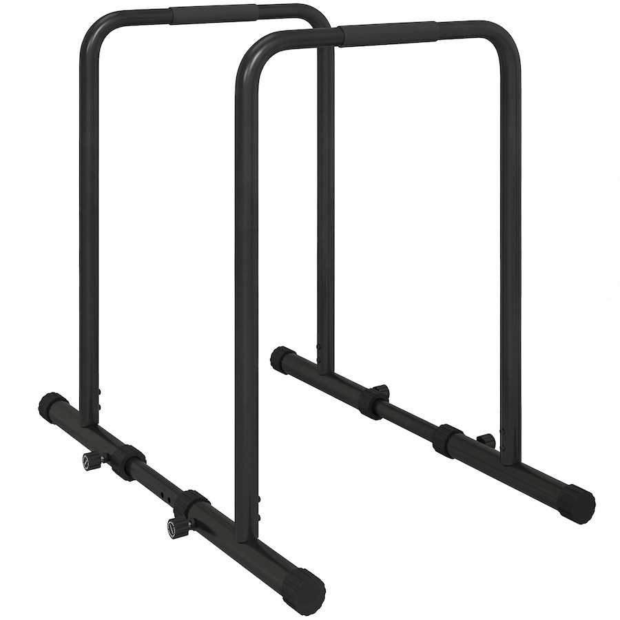 Image 997739.jpg, Product 997-739 / Price $84.99, Push Up Bars Dip Station with Adjustable Height and Width for Home Gym from Soozier on TSC.ca's Health & Fitness department