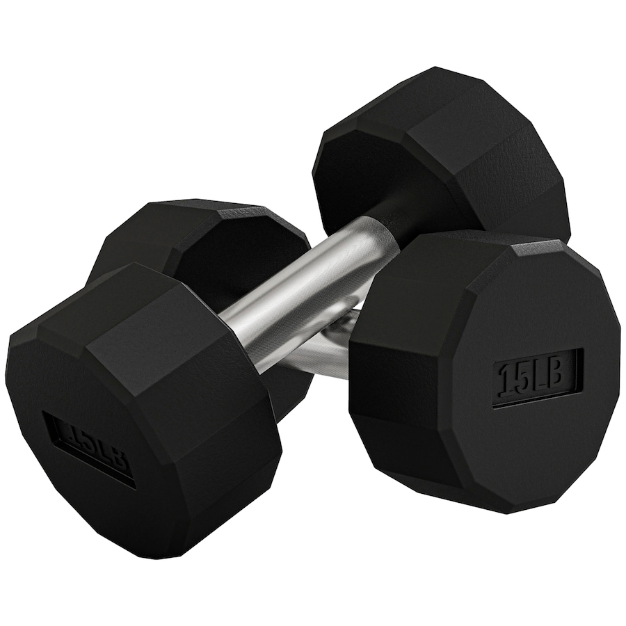 Image 997740.jpg, Product 997-740 / Price $62.99, Soozier Weights Dumbbells Set with Non-Slip Grip for Home Gym, 2 x 15lbs from Soozier on TSC.ca's Health & Fitness department