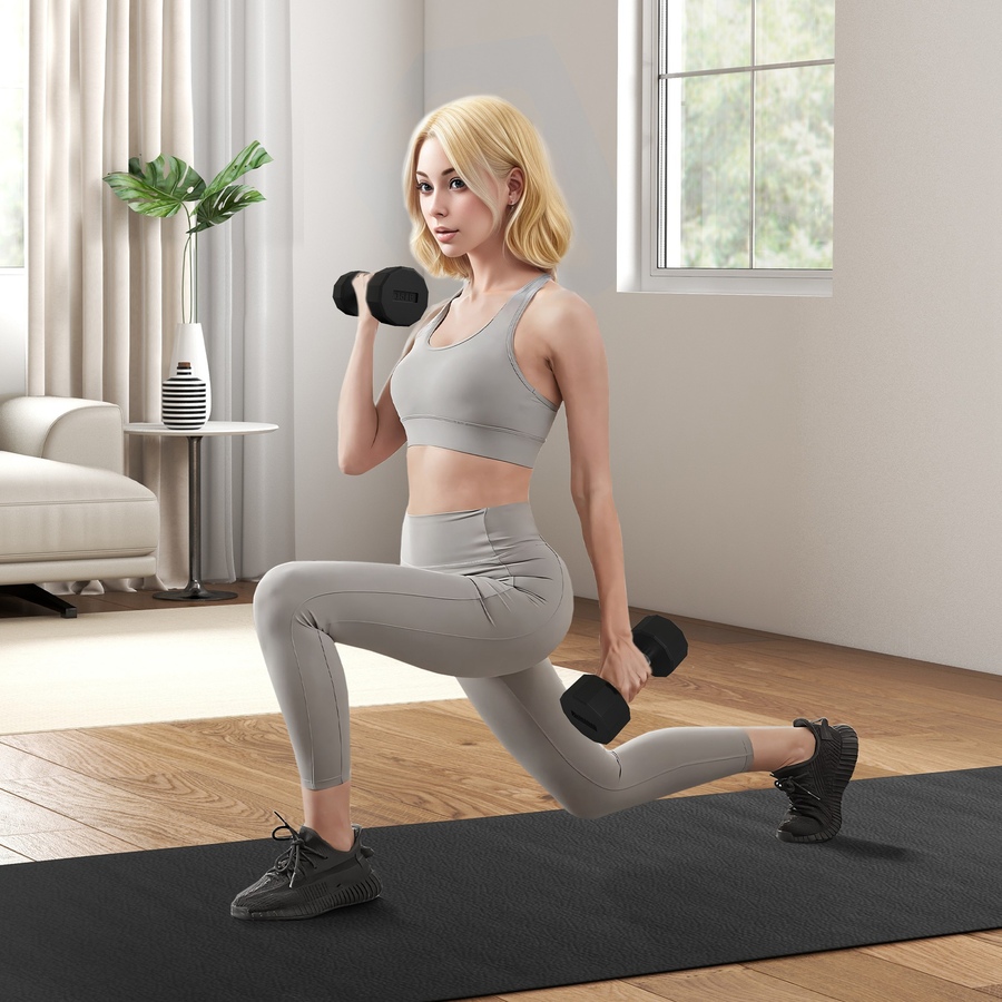 Image 997740_ALTMORE1.jpg, Product 997-740 / Price $62.99, Soozier Weights Dumbbells Set with Non-Slip Grip for Home Gym, 2 x 15lbs from Soozier on TSC.ca's Health & Fitness department